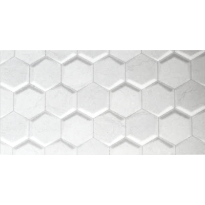 Hexagonal Plata 30×60 cm Mayólica importada