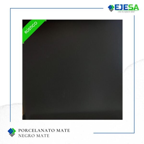 Mate negro 60x60 cm - porcelanato mate