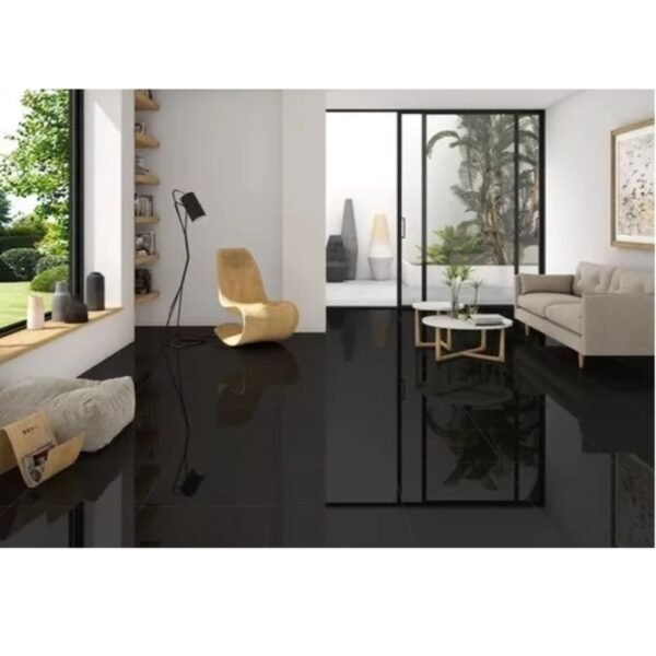 Porcelanato negro yin yang 60x120 cm - Vitrificado - Imagen 2